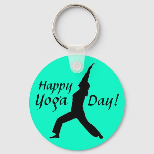 Vrolijke Yoga Dag! Sleutelhanger-Jade Sleutelhanger (Voorkant)