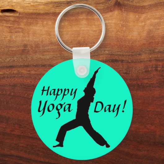 Vrolijke Yoga Dag! Sleutelhanger-Jade Sleutelhanger (Voorkant)