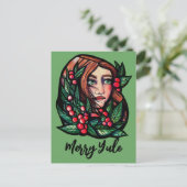 Vrolijke Yule Pagan vakantie zegeningen Briefkaart (Staand voorkant)