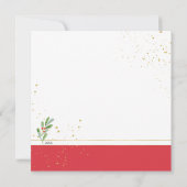 Vrolijke zegeningen waterverf feestkrans feestdagenkaart (Achterkant)