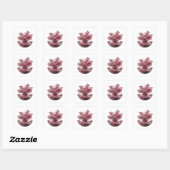 Vrolijke Zilveren Cadeausticker Vierkante Sticker (Vel)