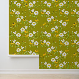 Vrolijke zomer op een behang