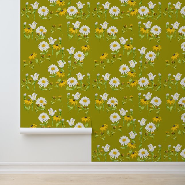 Vrolijke zomer op een behang (Applicatie)