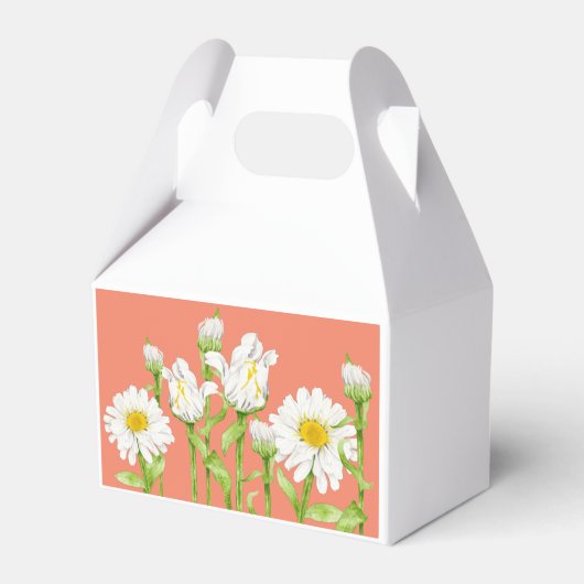 Vrolijke Zomer op een Gable Favor Box Bedankdoosjes (Achterkant)