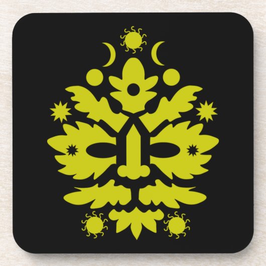 vrolijke zomerzonsondergang Midzomer Bier Onderzetter (Voorkant)