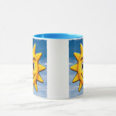 vrolijke zon met een oogwenk mok (Midden)