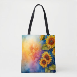 Vrolijke Zonnebloem Canvas Canvas tas