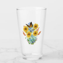 Vrolijke Zonnebloem en Vlinder Boeket Keuken