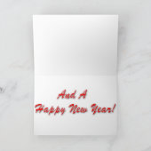 Vrolijke Zonnebloem Kerst Kaart (Binnen)