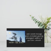 Vrolijke zonnewende nacht feestdagenkaart (Staand voorkant)