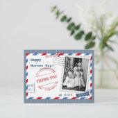 Vrolijke zuster Dag. Briefkaarten voor  ontwerp (Staand voorkant)