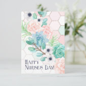 Vrolijke zuster Dag! Honeycomb Succulents Kaart (Staand voorkant)