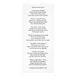 Vrolijke zuster Dag! Reclamekaart