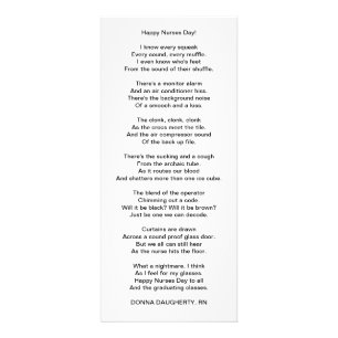 Vrolijke zuster Dag! Reclamekaart