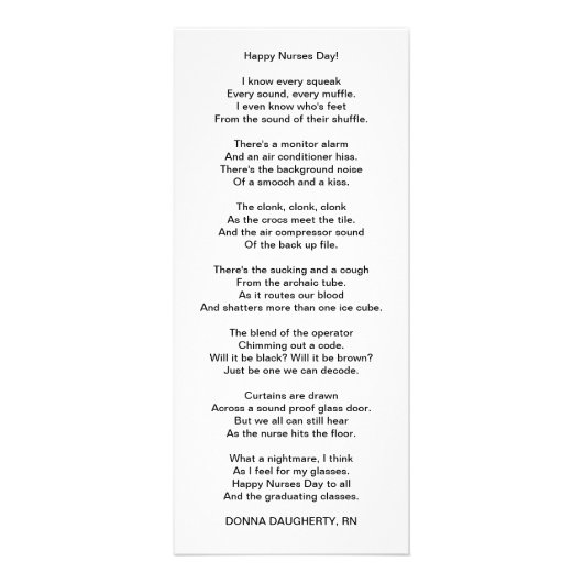 Vrolijke zuster Dag! Reclamekaart (Voorkant)