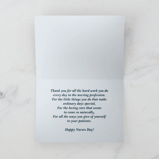 Vrolijke zuster Dag. Stethoscoop en Daisy Kaart (Binnen)