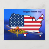 Vrolijke zuster Dag. USA Patriotic Briefkaart (Voorkant)