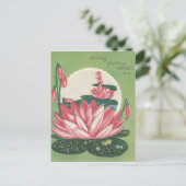 vrolijke zuster met Lily Pad Briefkaart (Staand voorkant)