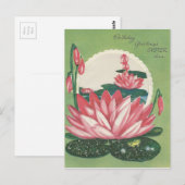 vrolijke zuster met Lily Pad Briefkaart (Voorkant / Achterkant)