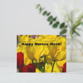 Vrolijke zuster Week! briefkaarten Tulips waardere (Staand voorkant)