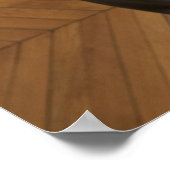 Vrolijke zwangere vrouw op schaal poster (Hoek)