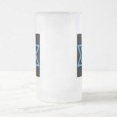 Vrolijke Zwarte Joods Matglas Bierpul (Center)