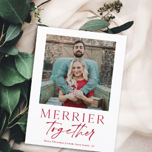 Vrolijker Samen Script Foto Prettig Kerstfeest Feestdagenkaart