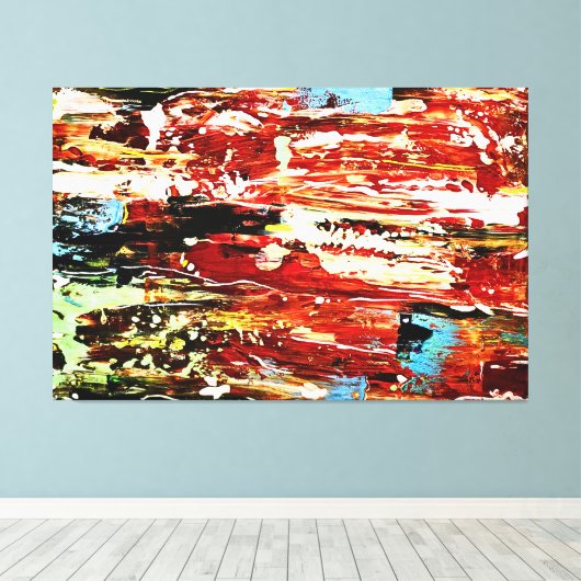 Vrolijkheid Canvas Afdruk (Insitu (Houten vloer))