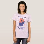 Vrolijkheid in elke les Leuke leraar T-shirt (Voorkant volledig)