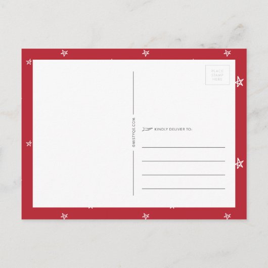 Vrolijkst van het Briefkaart van de Vakantie van (Achterkant)