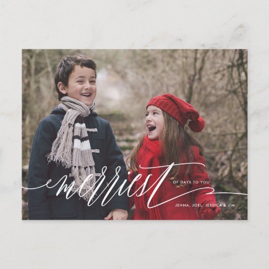 Vrolijkst van het Briefkaart van de Vakantie van (Voorkant)