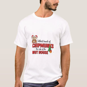 Vrolijkste groep chipmunks deze kant kerst t-shirt