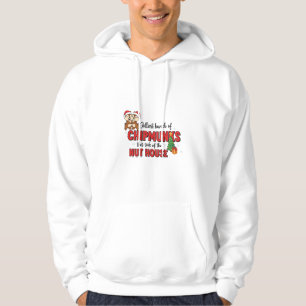 Vrolijkste groep chipmunks deze kant kerstfeest hoodie