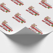 Vrolijkste groep chipmunks deze kant kerstmis cadeaupapier (Hoek)