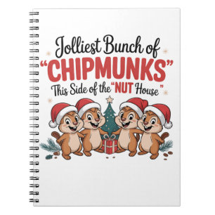Vrolijkste groep chipmunks Grappige Knaagdieren Ke Notitieboek