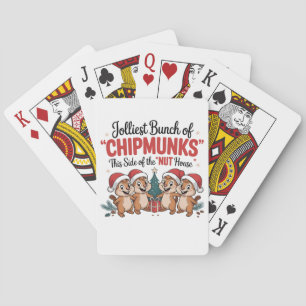 Vrolijkste groep chipmunks Grappige Knaagdieren Ke Pokerkaarten