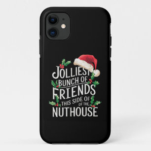 Vrolijkste groep vrienden Kerstmis bijpassend sarc Case-Mate iPhone Case