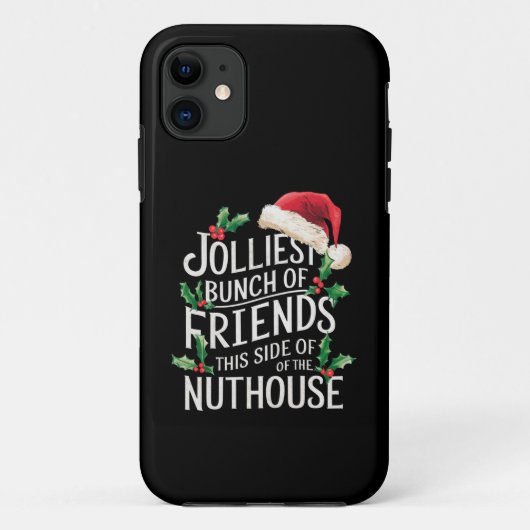 Vrolijkste groep vrienden Kerstmis bijpassend sarc Case-Mate iPhone Case (Achterkant)