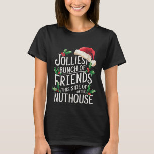 Vrolijkste groep vrienden Kerstmis bijpassend sarc T-shirt