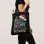 Vrolijkste groep vrienden Kerstmis bijpassend sarc Tote Bag (Dichtbij)