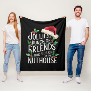 Vrolijkste groep vrienden Kerstmis Sarcasme Fleece Deken