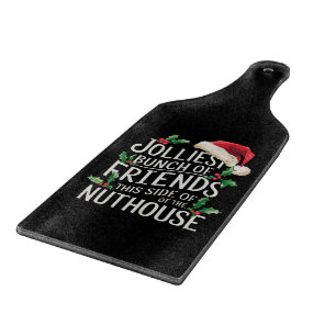 Vrolijkste groep vrienden Kerstmis Sarcasme Snijplank