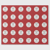 Vrolijkste Kerst rustieke boerderij vakantie Cadeaupapier (Vlak)