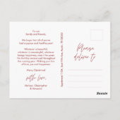 Vrolijkste kerstfoto, modern minimalistisch briefkaart (Achterkant)