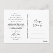 Vrolijkste kerstfoto, modern minimalistisch briefkaart (Achterkant)