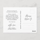 Vrolijkste kerstfoto, modern minimalistisch briefkaart (Achterkant)