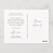 Vrolijkste kerstfoto, modern minimalistisch briefkaart (Achterkant)