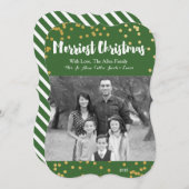 Vrolijkste Kerstmis - de Groene Gouden Kaart van (Voorkant / Achterkant)