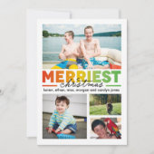 Vrolijkste Kerstmis Multix 4 Feestdagenkaart (Voorkant)