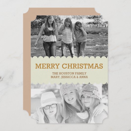 vrome kerst feestdagenkaart (Voorkant / Achterkant)